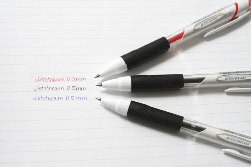 White Body Uni Jetstream Standard Ballpoint Pen 0.5 mm Black Ink