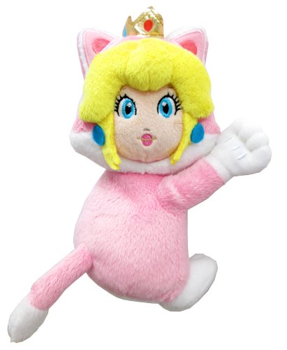 cat peach plush