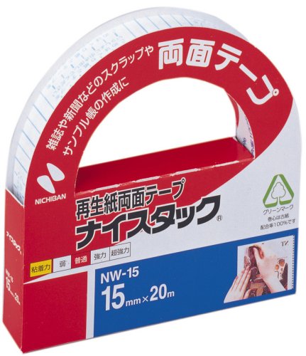 NICHIBAN recycled paper double-sided tape...