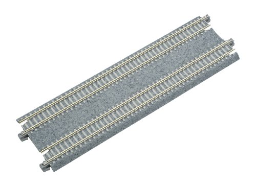 N 7-5/16" Double Track Straight, Concrete Ties (2)