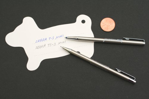 Zebra Mini Ballpoint Pen 0.7 mm, Silver Body, Black Ink (T-3)