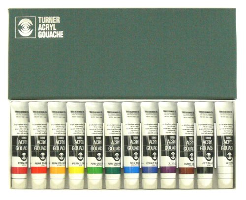 Turner Acryl Gouache Set of 12 20 ml Tubes