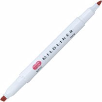 Zebra Highlighter Mildliner, Mild Red (WKT7-MR)