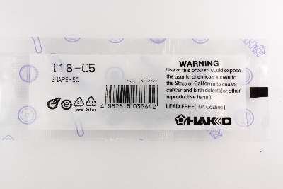 Hakko T18-C5 - T18 Series Soldering Tip for...