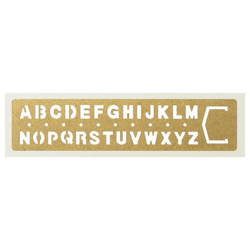 Midori Brass Bookmark Alphabet Template