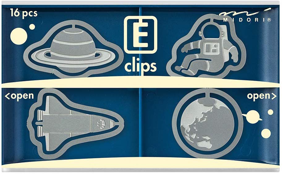 Midori Clips Etched Clips (Space) 